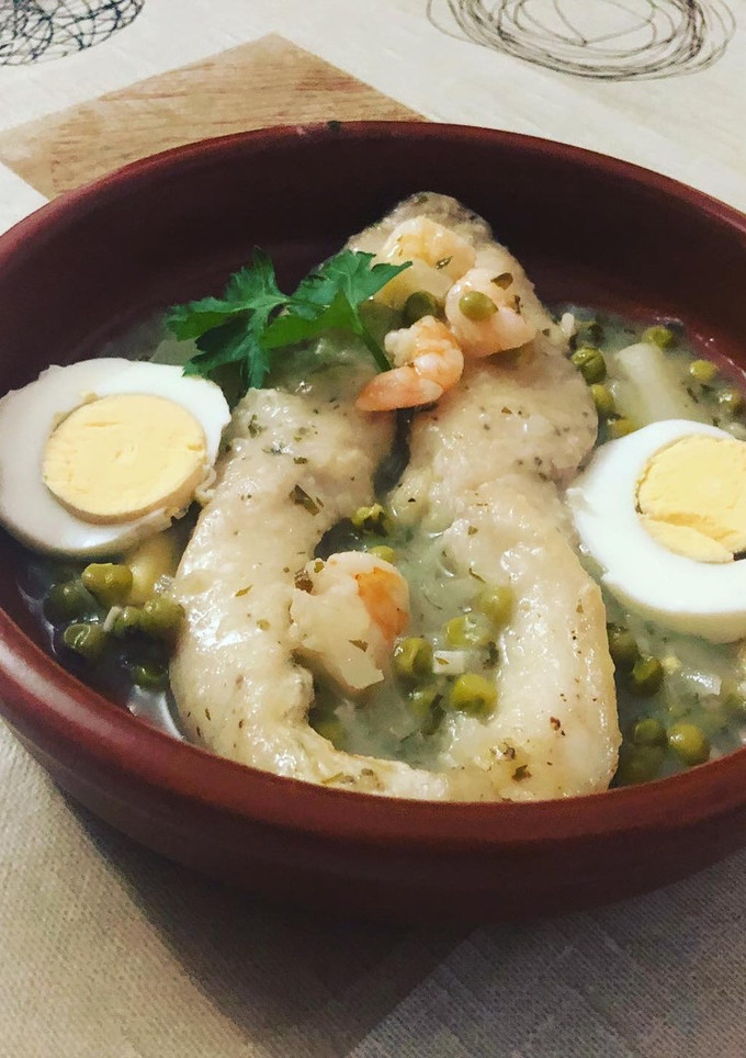 Una foto de Mero en salsa verde a mi manera