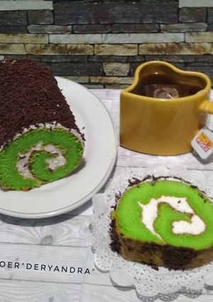 Foto resep Pandan Roll Cake