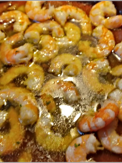 Una foto de Gambas al pil pil