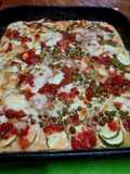 Pastel de zuchinis y arvejas