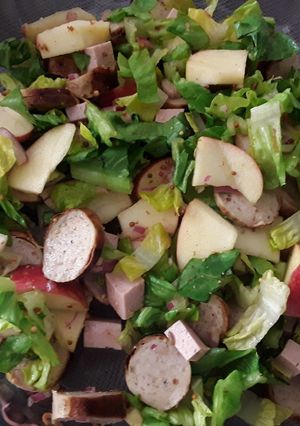 A picture of Sig's Bratwurst Salad.