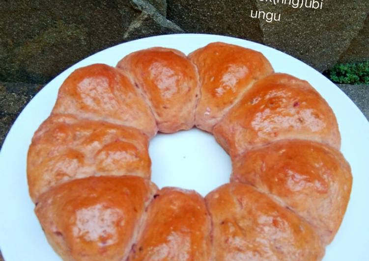 12 Resep: Roti sobek(ring) ubi ungu Anti Ribet!