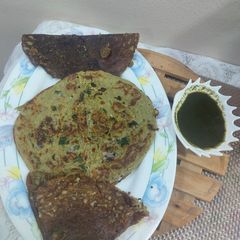 A picture of Moong sprout dosa.