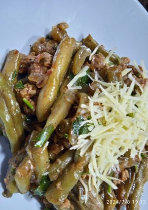 Une photo de Haricots verts à la poêle