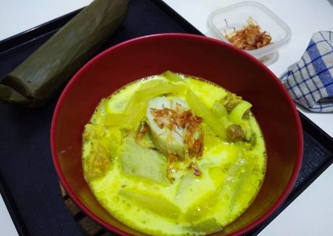 Cara Buat Lontong kari susu Yang Sederhana