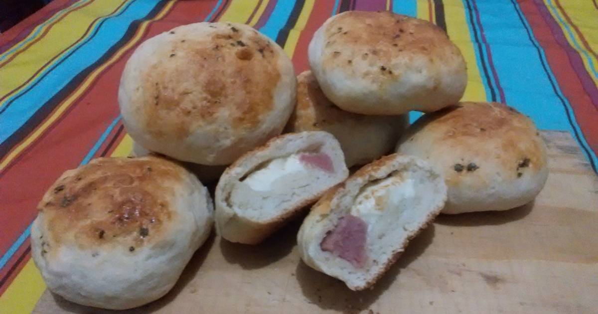 Pancitos Rellenos De Jamón Y Queso Receta De Angelica En La Cocina- Cookpad