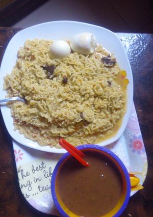 A picture of Indomie wt kunun tsamiya.