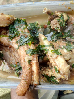 A picture of Chicken peppersoup.