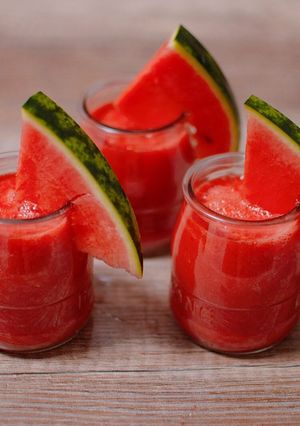 A picture of Watermelon Gazpacho.