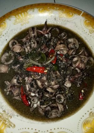 Foto resep Cumi hitam pedas
