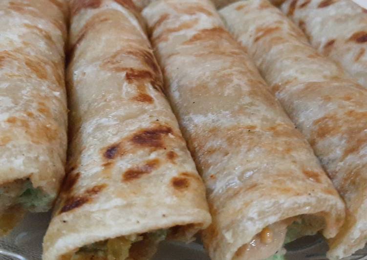Step-by-Step Guide to Prepare Homemade Chicken paratha rolls