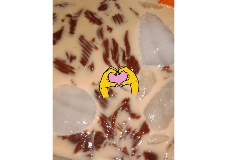 Es puding nutrijell coklat🍧