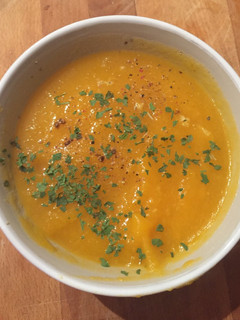 Una foto de Crema de calabaza