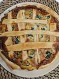 Quiche de espinacas y queso gorgonzola