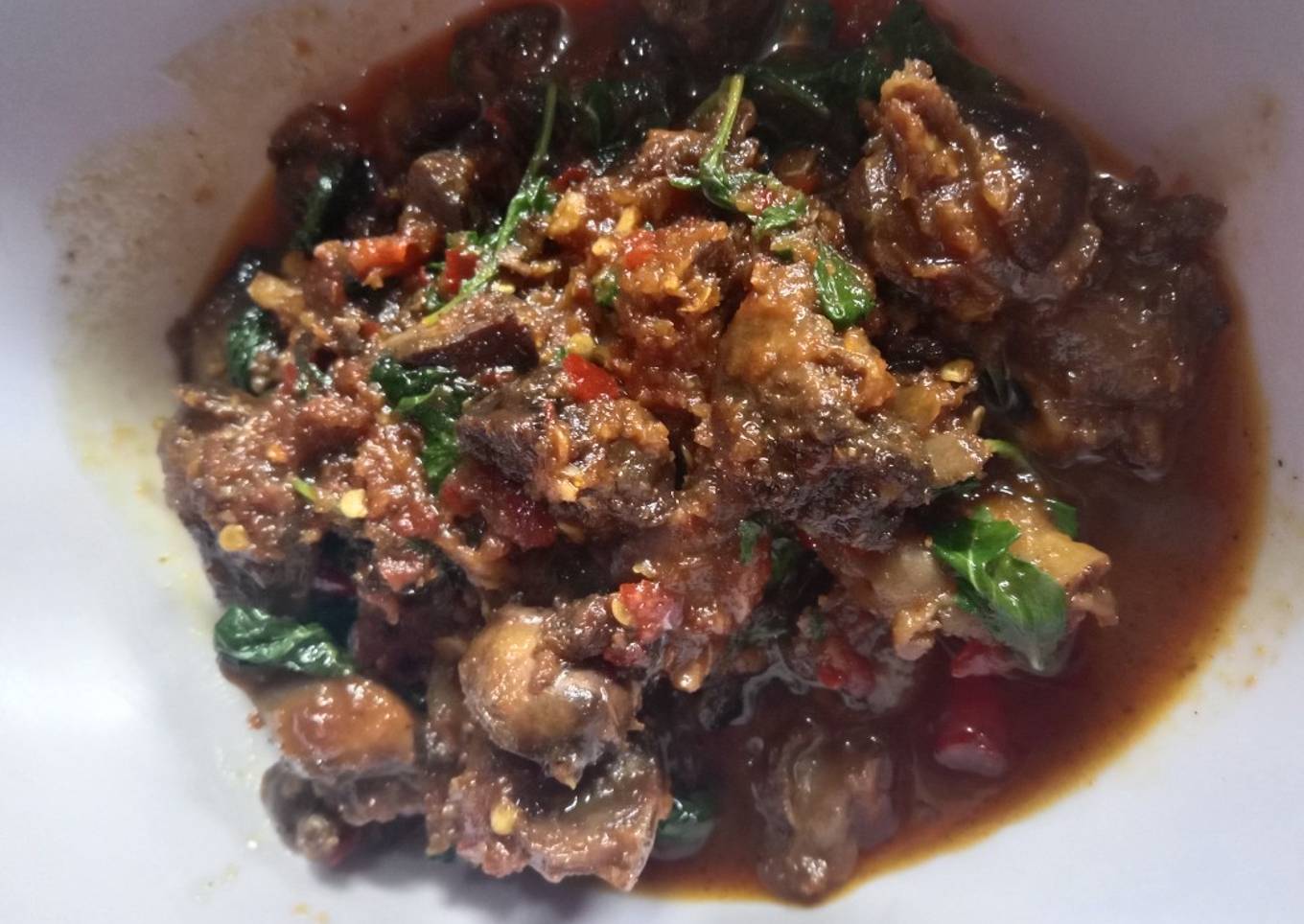 Ati ampela rica rica kemangi