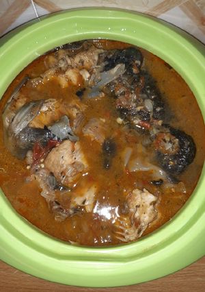 A picture of Cat fish pepper soup.