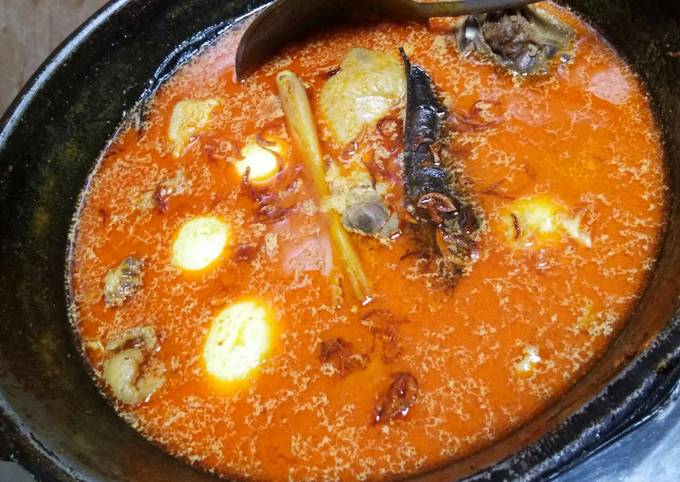 Wajib coba! Bagaimana cara memasak Ayam santan kuah merah yang lezat