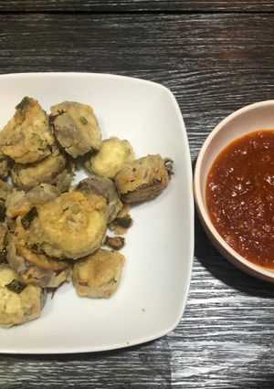 Foto resep Terong crispy dengan sambal bawang