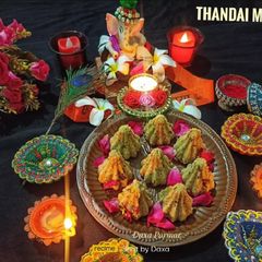 A picture of Thandai Modak.