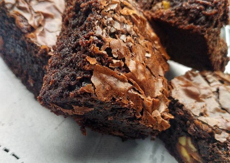 Resep #201. Fudgy Nutella Brownies oleh Ney Santi Tobing 