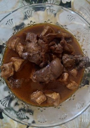 Foto resep Krengseng ati ampela dan tahu