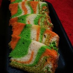 A picture of Tricolour Cake.