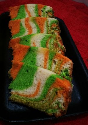A picture of Tricolour Cake.