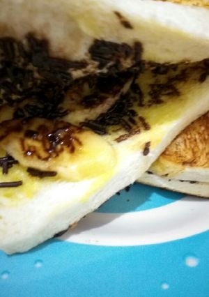 Foto resep Roti bakar coklat pisang teflon