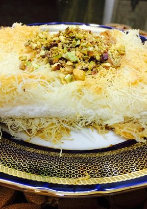 صورة لوصفة كنافه بالقشطه روعه