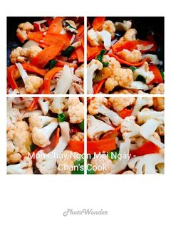 Hình của món Bông cải xào cà rốt chay.