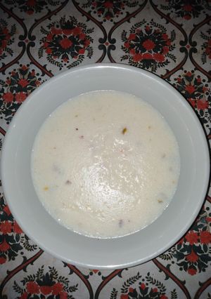 A picture of Homemade kheer.