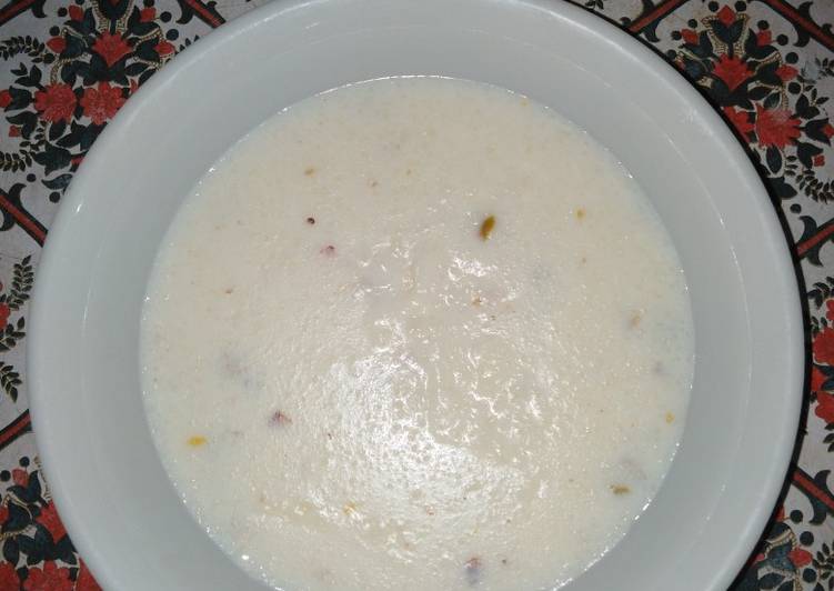 Homemade kheer