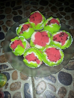 Foto resep Bolu kukus semangka