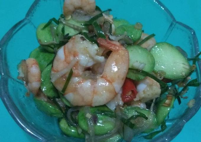 Cara praktis bikin Udang Pete Sambal Matah sajian Idul Adha  sempurna