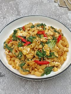 Foto resep Tumis Makaroni Telur