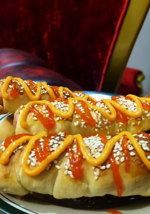 Foto resep Roti sosis keju simple