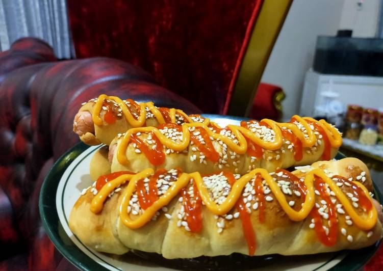 Roti sosis keju simple