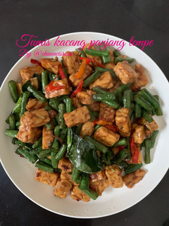 Foto resep Tumis kacang panjang tempe