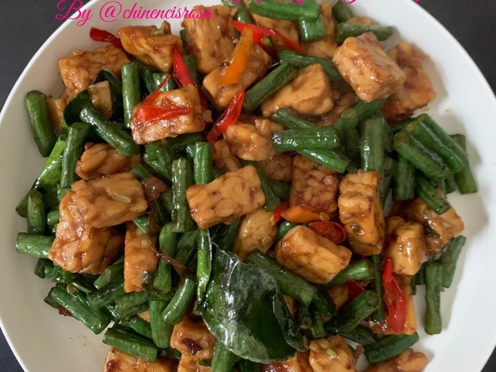Langkah Gampang Membuat Resep Tumis kacang panjang tempe yang Enak Banget Anti Ribet, Mantap