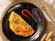 Gambar omelet telur ala hotel