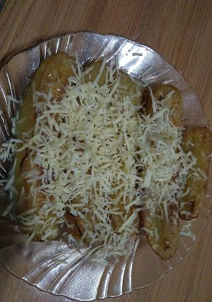 Foto resep Pisang bakar keju susu