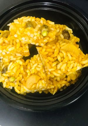 A picture of Dry fruits murmura chikki.