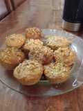 Cupcakes de avena y nueces
