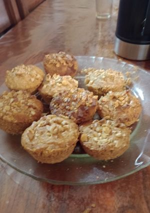 Una foto de Cupcakes de avena y nueces