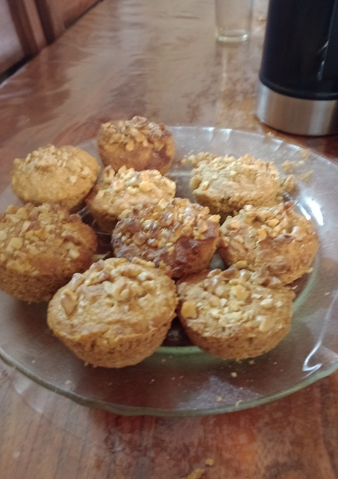 Una foto de Cupcakes de avena y nueces
