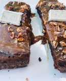 Brownies de chocolate Turín con caramelo salado ❤️