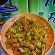 Tumis pare pedas telur