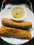 Sprouted Dosa with Green Chutney Full meal,with Rich Protins and vegetable
