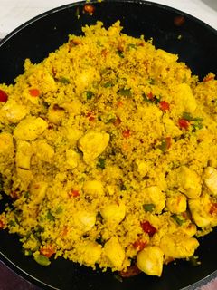 Una foto de Cous cous al curry