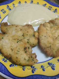 Una foto de Pechuga empanada súper tierna